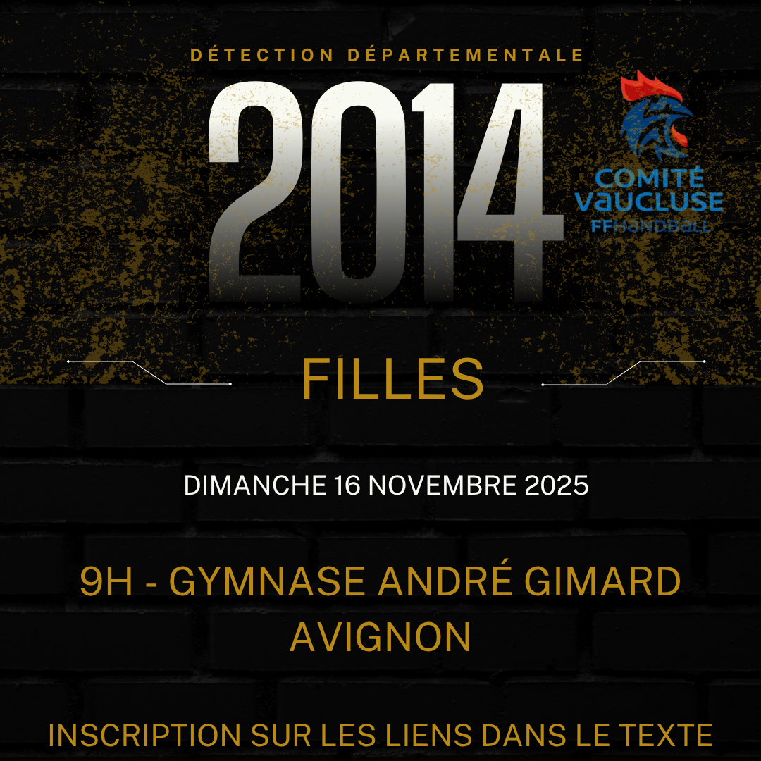 Détection 2014 Filles